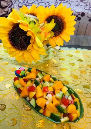 A picture of Mango black bean salad.