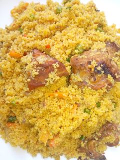 Jollof couscous ainihin hoton girkin