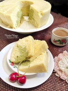 Foto resep Bolu Kukus Nutrijel- Matcha