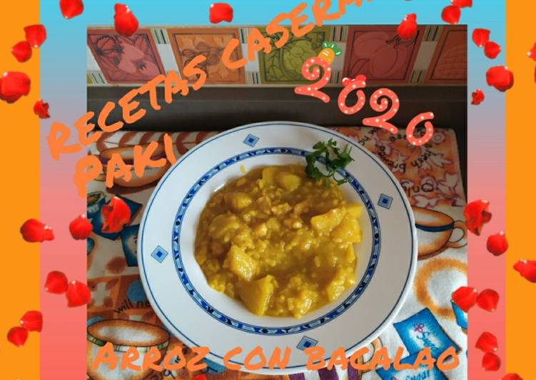 Bacalao 🦈con arroz🍲 al estilo 🍻andaluz a mi manera 🍽🍴