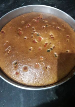 A picture of Eggless cake.