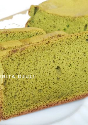 Foto resep Castella Green Tea (Kasutera) - Traditional Japanese Honey Cake