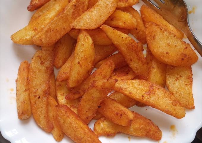 Pan Roast Potato Wedges