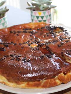 Une photo de Clafoutis léger aux poires et chocolat