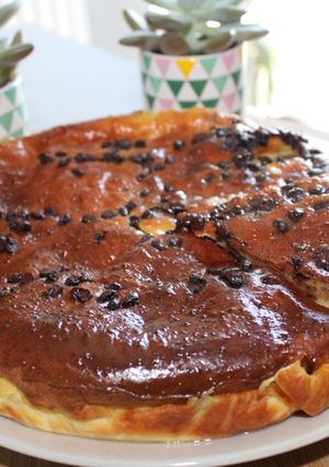 Une photo de Clafoutis léger aux poires et chocolat