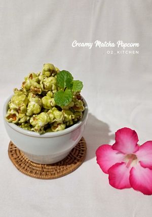 Foto resep Creamy Matcha Popcorn