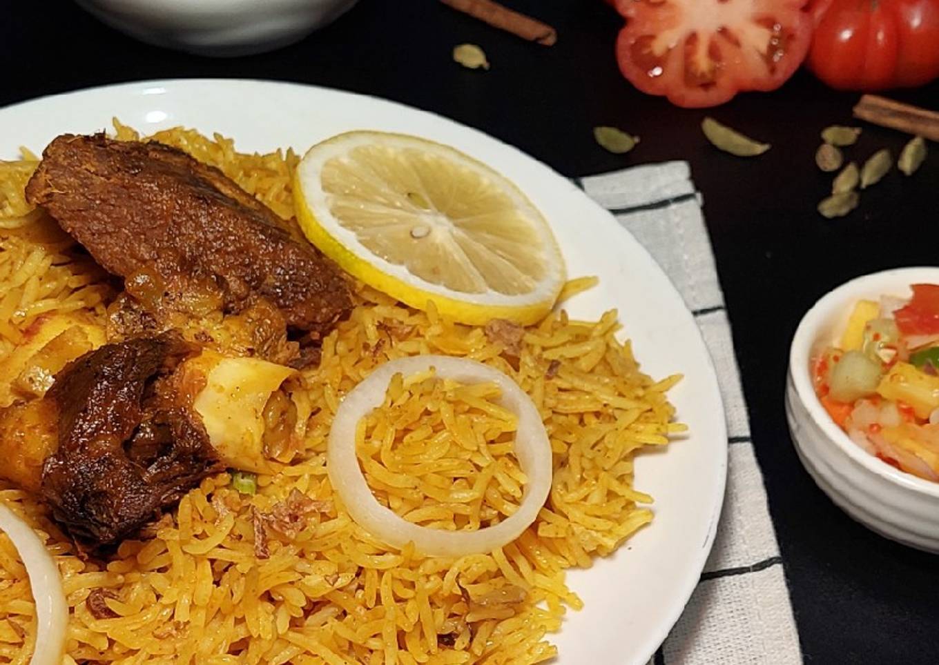 Nasi Biryani Daging Kambing