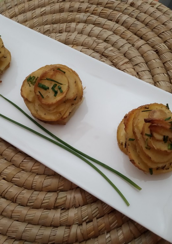 Una foto de Milhojas de patata