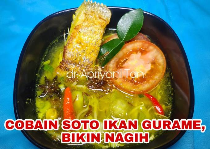 Soto Bening Ikan Gurame, Ga Amis dan Enak