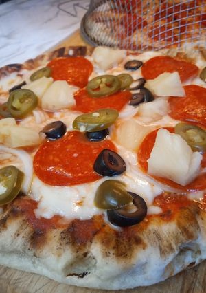 A picture of Grilled 🍕 Pizza.