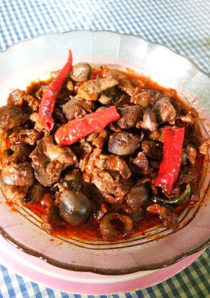 Foto resep Hati ayam bumbu pedas