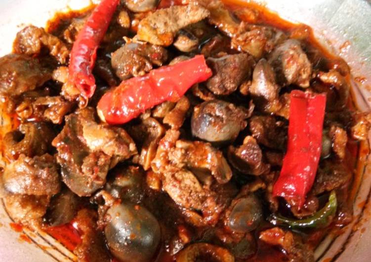 Resep Hati ayam bumbu pedas, Enak Banget