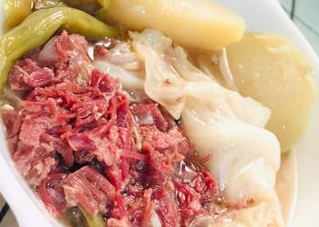 Easiest Way to Prepare Delicious Corned Beef and Veggies in Broth  Modern Nilaga Soup  Canned Goods Leveled Up lockdown
