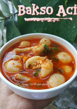 Foto resep Bakso Aci Kuah Pedas