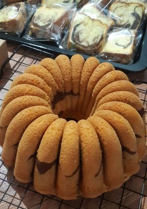 Foto resep Marmer cake (All in one methode)