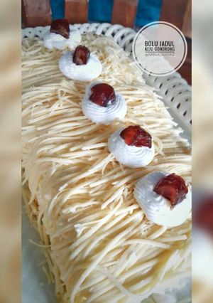 Foto resep Bolu jadul keju gondrong (tanpa oven, free BP & emulsifier)
