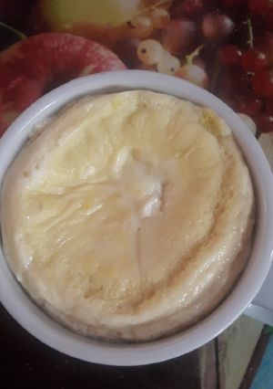 Una foto de Flan en taza sin azúcar