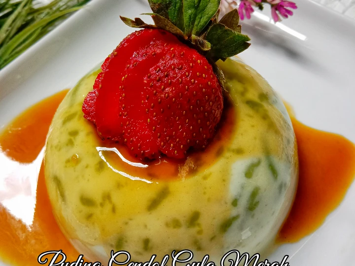 Langkah Gampang Menyiapkan Resep Puding Cendol Fla Gula Merah yang Lezat Sekali Anti Ribet, Bisa Manjain Lidah