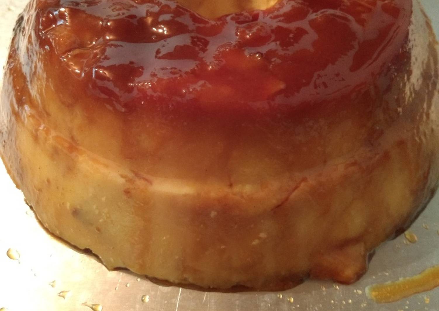 Budín de pan con flan 🤤 Receta de Sol Y Carlos Cookpad