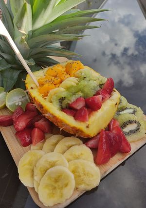 Une photo de Bol de fruit à la local