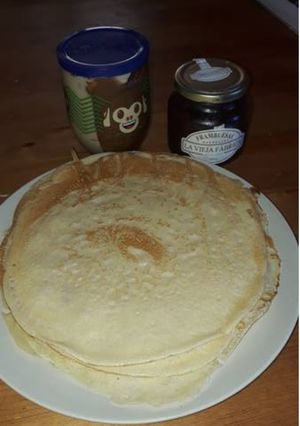 Una foto de Crepes/filloas con lo que tu quieras (Nutella, mermelada, jamón)