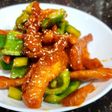 Nọng má heo chiên sốt chua ngọt