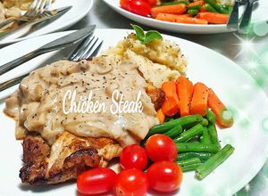 Foto resep Steak Ayam Saus Jamur 🍄