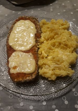 Una foto de Milas de Berenjenas con arroz amarillo
