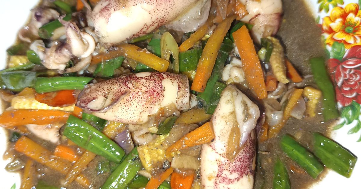 Cumi-cumi sayur-sayuran