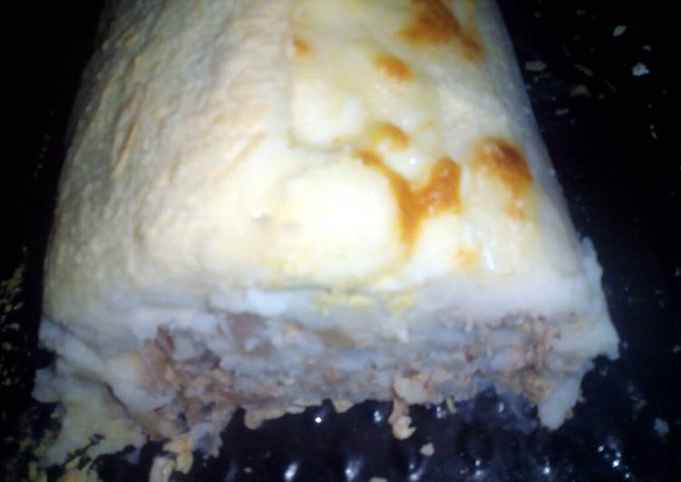 Pastel de papas rollito