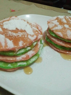 Foto resep Pancake pandan strawberry