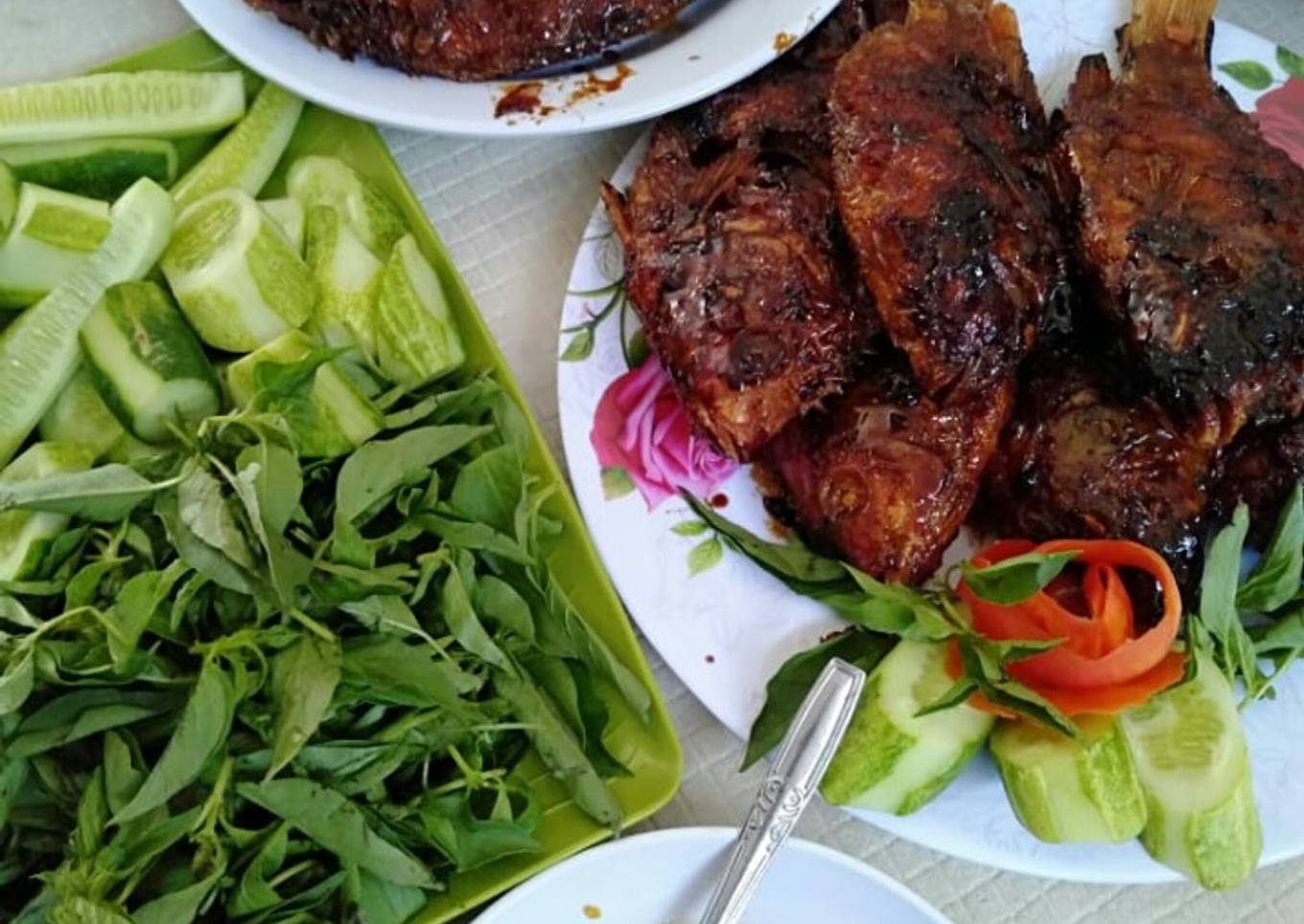 Ikan nila bakar bumbu jahe