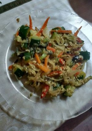 Una foto de Revuelto de verduras