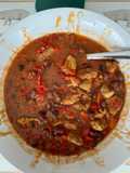 Azukis con solomillo de cerdo