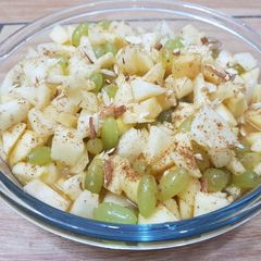 A picture of Orange Tang fruit chaat.