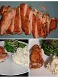 Crispy Skin Chicken W/ Sour Cream and Chives Mashed Potatoes