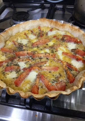 Una foto de Tarta de Tomate y Muzarella