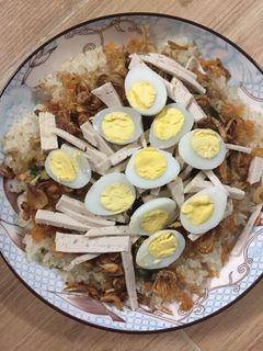 Hình của món Xôi chim cút.