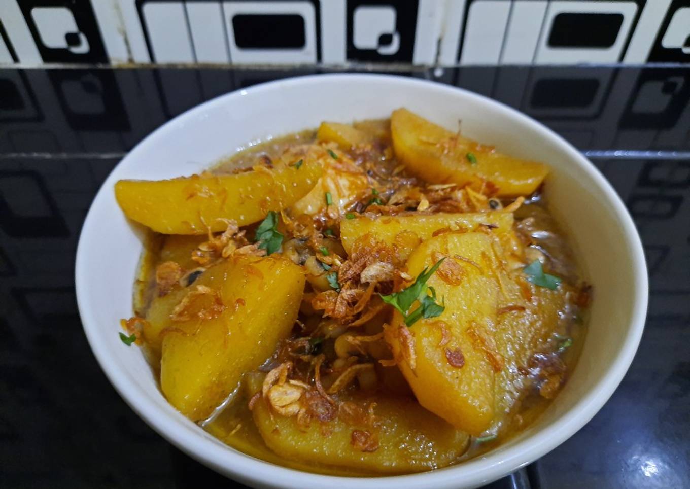 Bistik Telur Itik dan Kentang non msg
