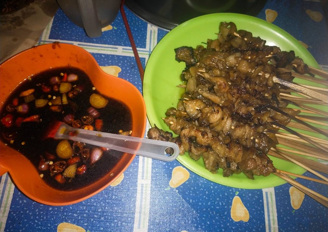Sate Kulit Ayam Bumbu Kecap
