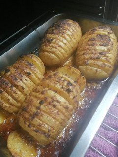 Una foto de Patatas Hasselback