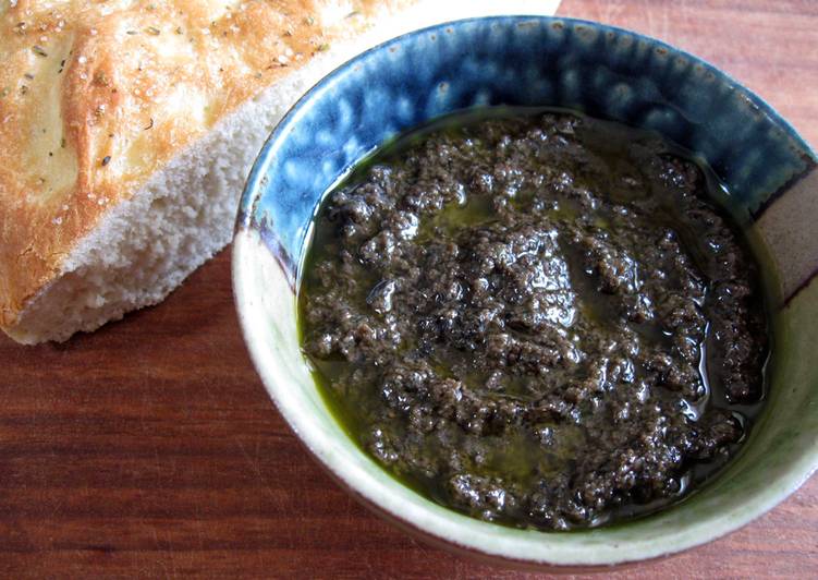 Recipe of Super Quick Homemade Tapenade (Olives & Capers Paste)