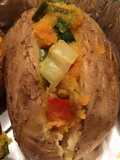 Papas rellenas con verduras veganismo 😁