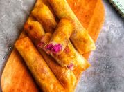 Gambar lumpia ubi ungu