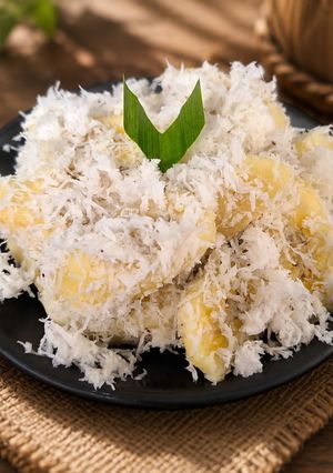 Foto resep Pisang Kepok Kukus Salut Kelapa