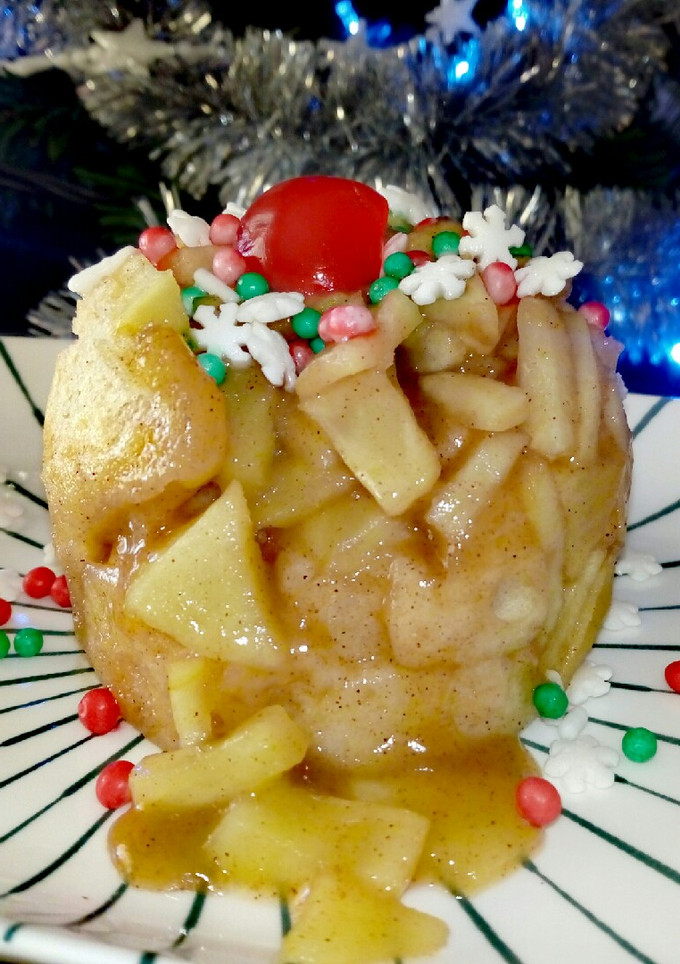 Una foto de Mug cake de manzana y canela