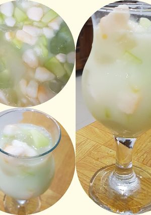 Foto resep 02. Es Nata De Coco Melon