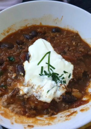 A picture of My Chilli Beef. 😘.