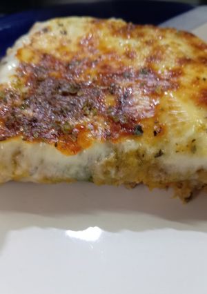 Una foto de Pastel de carne con puré de boniato 🍠