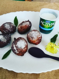 Una foto de Buñuelos de harina de centeno integral con azúcar moreno - fácil